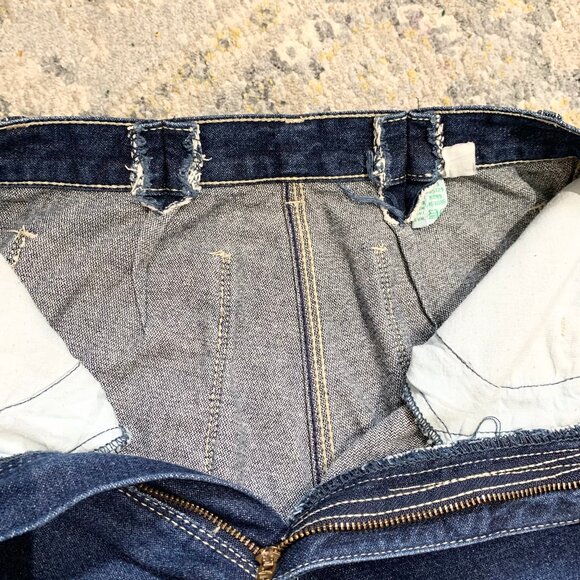 VTG 70s 80s Dark Wash Jordache Denim jeans 24 x 30 High Waisted Slim Fit Tapered - Picture 5 of 8